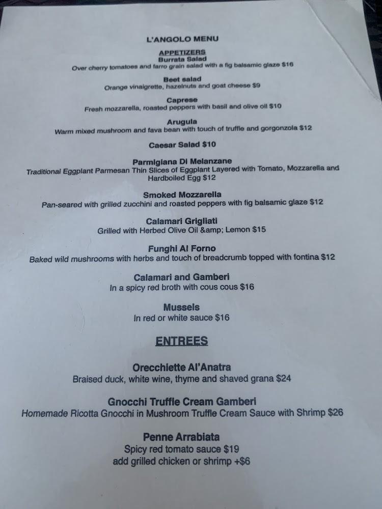 L'Angolo Ristorante Menu image 3